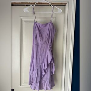 Purple with spaghetti straps mini dress